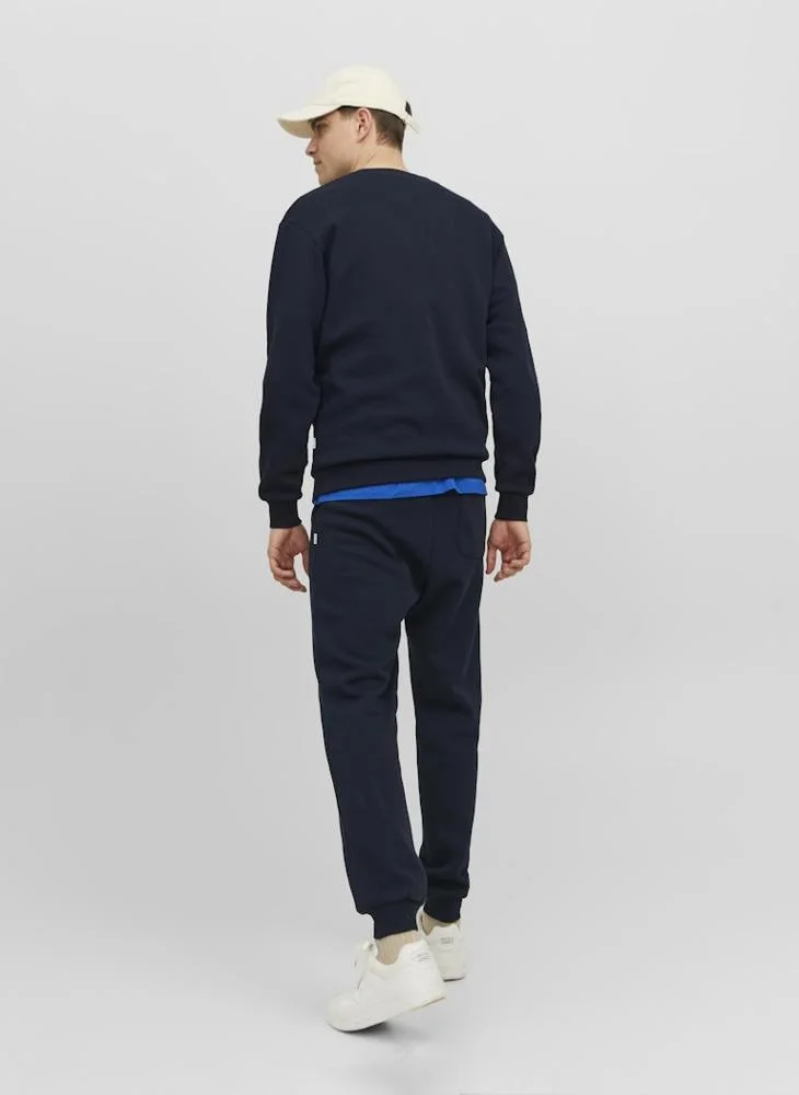 JACK & JONES  Solid Crew Neck Regular Fit Sweatshirt for Men | Best Price UAE